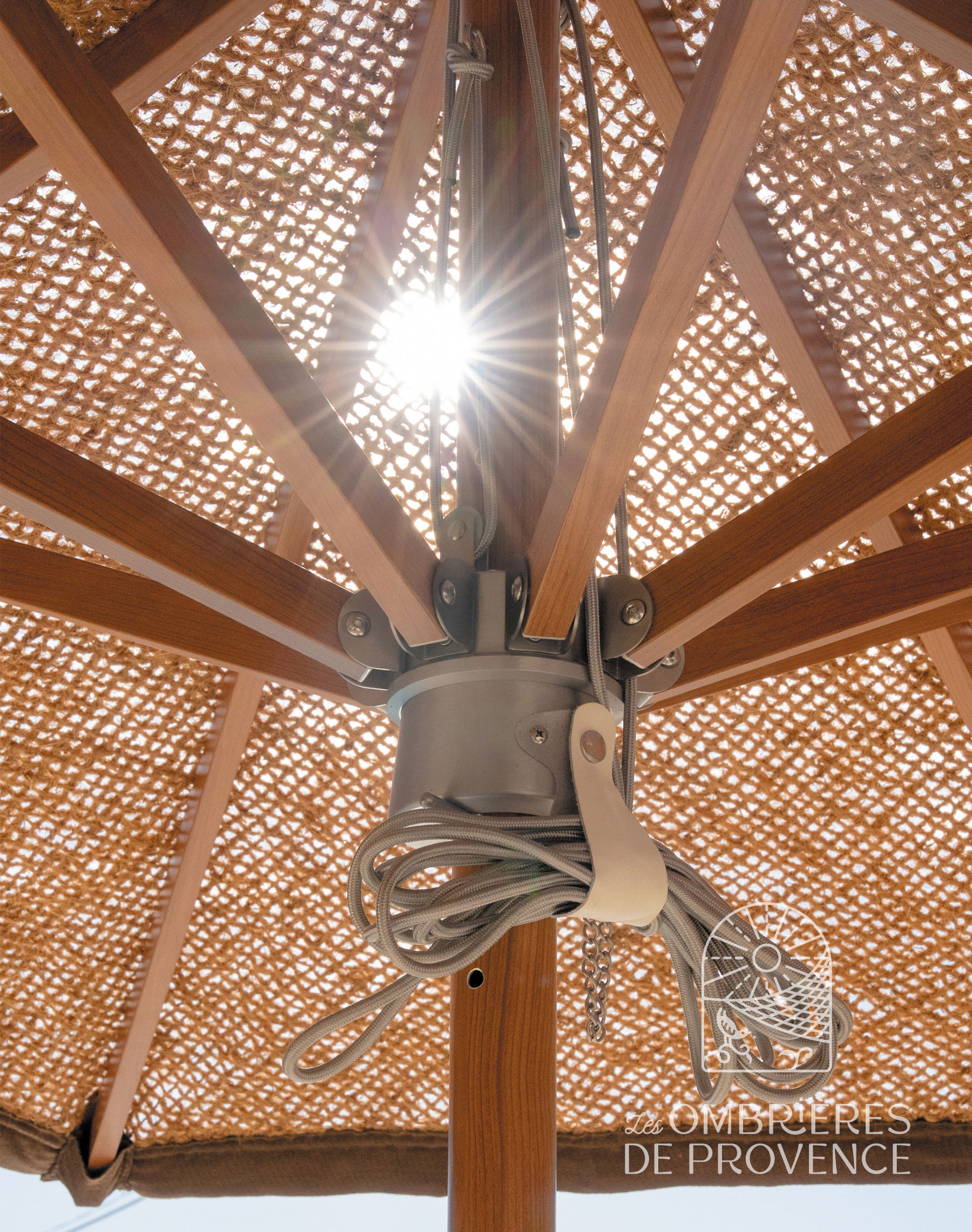 Parasol rond coco structure