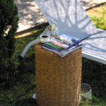 Ombre douce du parasol rond en coco