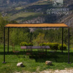 Toile d'ombrage signature premium pergola fer forgé