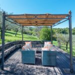 Toile d'ombrage pour pergola à traverses espacées pour terrasse