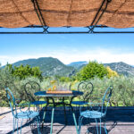 Toile d'ombrage pour pergola à traverses espacées