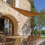 Voile d’ombrage à suspendre triangulaire dense pour terrasse