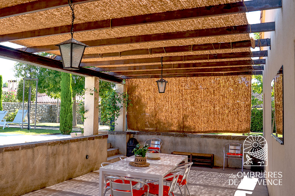 Toile pour pergola paysage